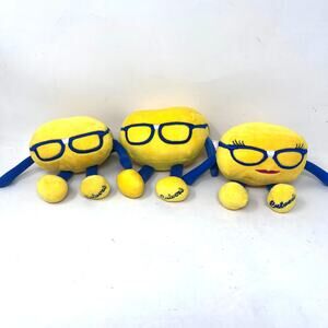 Culvers Curdis Goldie Cheese Curd Plush Lot 5" Promotional Yellow Stuffed Food